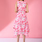 Rosy Romance Floral Dress