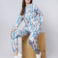 Eyecandy Sweatshirt With Jogger Pant Tracksuit - Abstract Blue