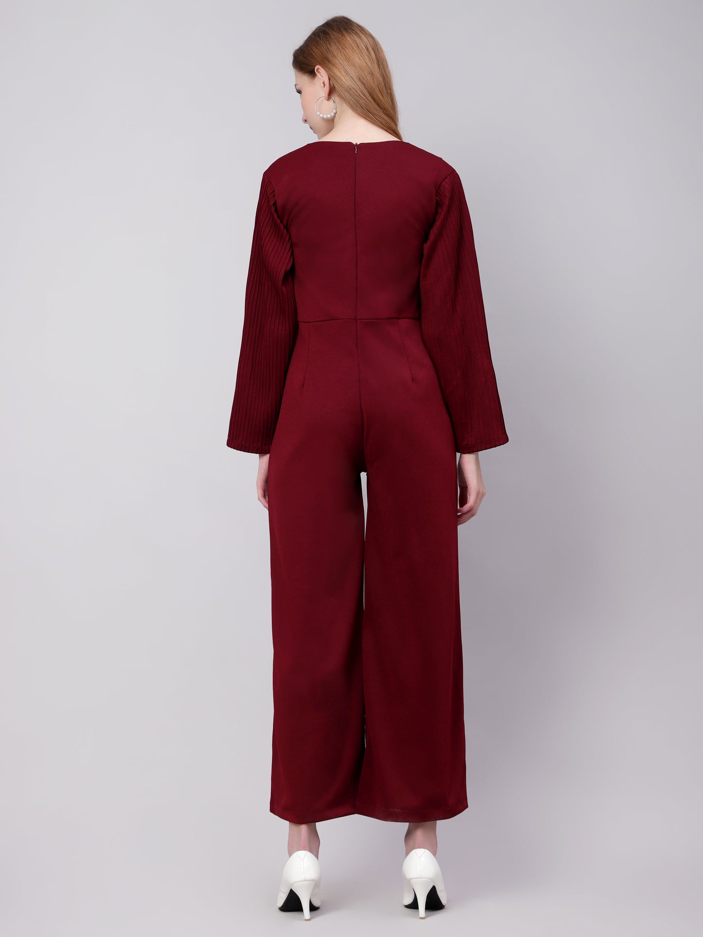 Showtopper Maroon Jumpsuit