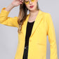 All About You Solid Yellow Blazer
