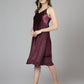 Downtown Party Wine Dress