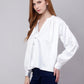 Stunning Loose Fit Satin Shirt - White
