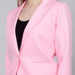 All About You Solid Baby Pink Blazer